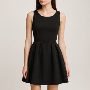 Samsoe & Samsoe | Berry Open Back Skater Dress in Black